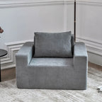 Plain Grey Modern 40.2 Accent Chair with Pillow