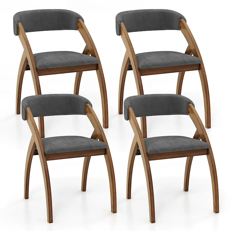 Set di 4 sedie da pranzo imbottite – Seduta imbottita, stile moderno per cucina e sala da pranzo