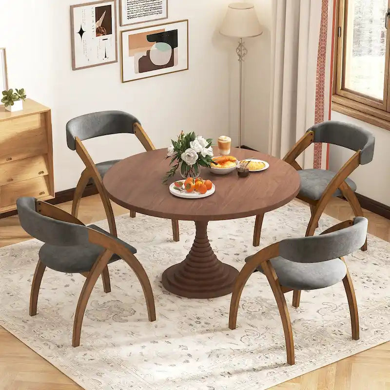 Set di 4 sedie da pranzo imbottite – Seduta imbottita, stile moderno per cucina e sala da pranzo