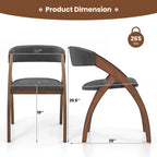 Set di 4 sedie da pranzo imbottite – Seduta imbottita, stile moderno per cucina e sala da pranzo
