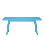Panca da ingresso in legno massello stile Mid-Century da 41,3" – 16,5" L x 17,5" A, finitura naturale, seduta da corridoio