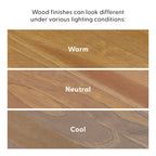 Panca da ingresso in legno massello stile Mid-Century da 41,3" – 16,5" L x 17,5" A, finitura naturale, seduta da corridoio