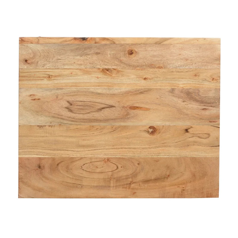 Comodino artigianale boho in legno di acacia – Finitura naturale, comodino con cassetto