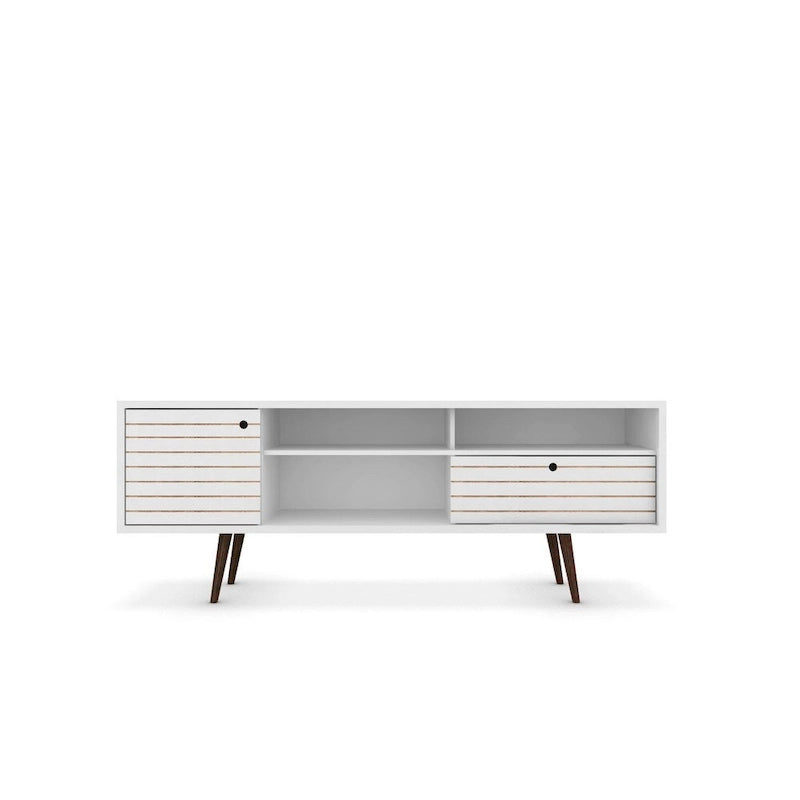 Consolle Mobile TV Moderno Mid-Century da 70,86 Pollici – Supporto TV con Ripiani Aperti