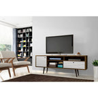 Consolle Mobile TV Moderno Mid-Century da 70,86 Pollici – Supporto TV con Ripiani Aperti