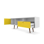 Consolle Mobile TV Moderno Mid-Century da 70,86 Pollici – Supporto TV con Ripiani Aperti