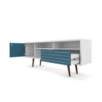 Consolle Mobile TV Moderno Mid-Century da 70,86 Pollici – Supporto TV con Ripiani Aperti