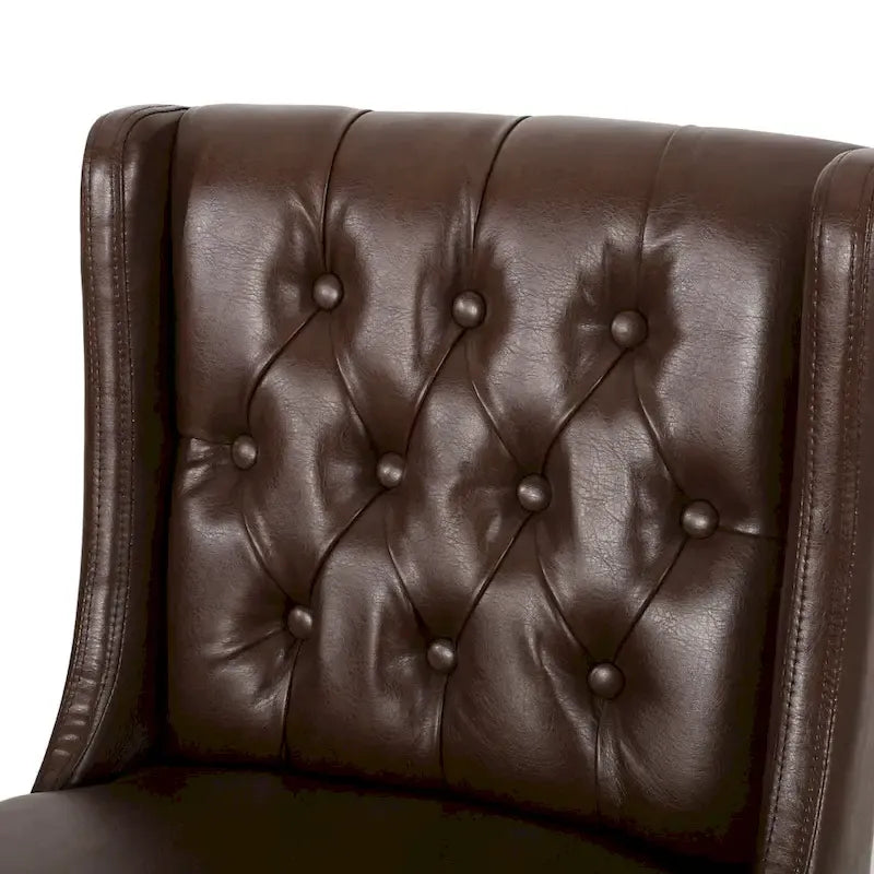Set di 2 Sgabelli da Bar con Schienale Alto Contemporanei – Sedie da Bar Imbottite Altezza Bancone