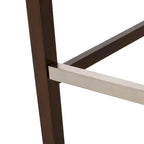 Set di 2 Sgabelli da Bar con Schienale Alto Contemporanei – Sedie da Bar Imbottite Altezza Bancone