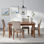 Sedie da pranzo Parson Nailhead set da 2 – Imbottite stile provenzale, design classico