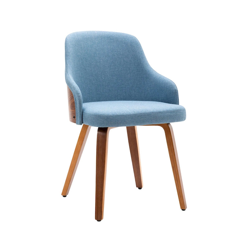 Sedie da pranzo moderne imbottite set da 2 – Seduta imbottita, gambe in legno massello