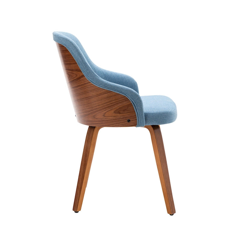 Sedie da pranzo moderne imbottite set da 2 – Seduta imbottita, gambe in legno massello