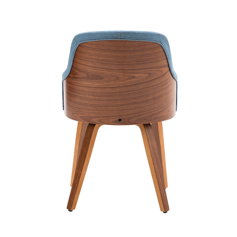 Sedie da pranzo moderne imbottite set da 2 – Seduta imbottita, gambe in legno massello