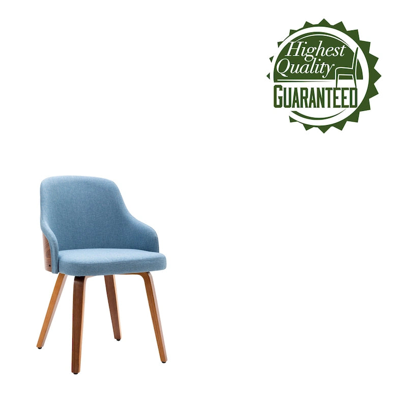 Sedie da pranzo moderne imbottite set da 2 – Seduta imbottita, gambe in legno massello