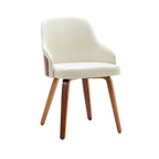 Sedie da pranzo moderne imbottite set da 2 – Seduta imbottita, gambe in legno massello