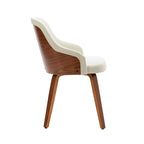 Sedie da pranzo moderne imbottite set da 2 – Seduta imbottita, gambe in legno massello