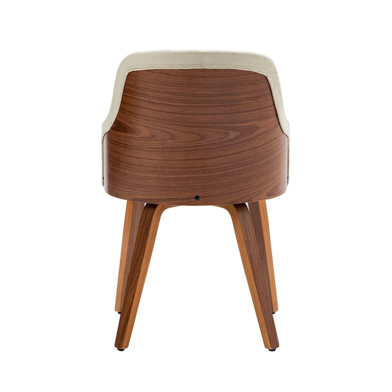 Sedie da pranzo moderne imbottite set da 2 – Seduta imbottita, gambe in legno massello