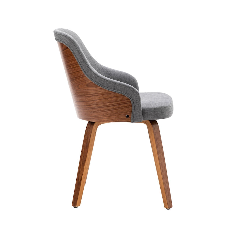 Sedie da pranzo moderne imbottite set da 2 – Seduta imbottita, gambe in legno massello