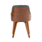 Sedie da pranzo moderne imbottite set da 2 – Seduta imbottita, gambe in legno massello