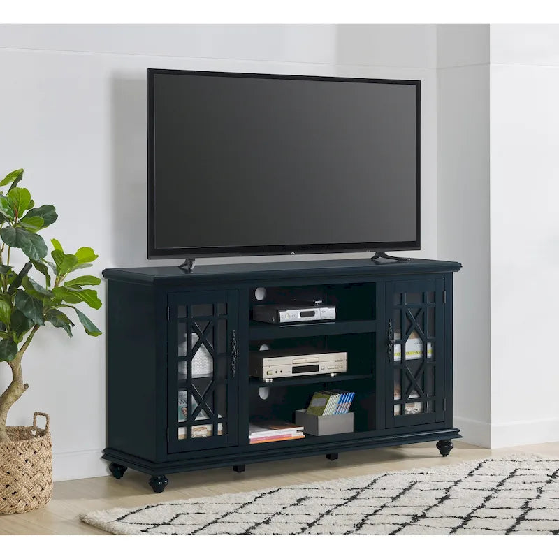Elegante porta TV da 160 cm con 2 ante – Mobile TV con contenitore, Stile moderno