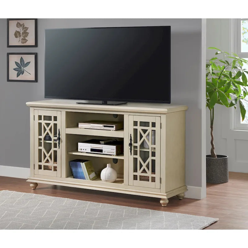 Elegante porta TV da 160 cm con 2 ante – Mobile TV con contenitore, Stile moderno