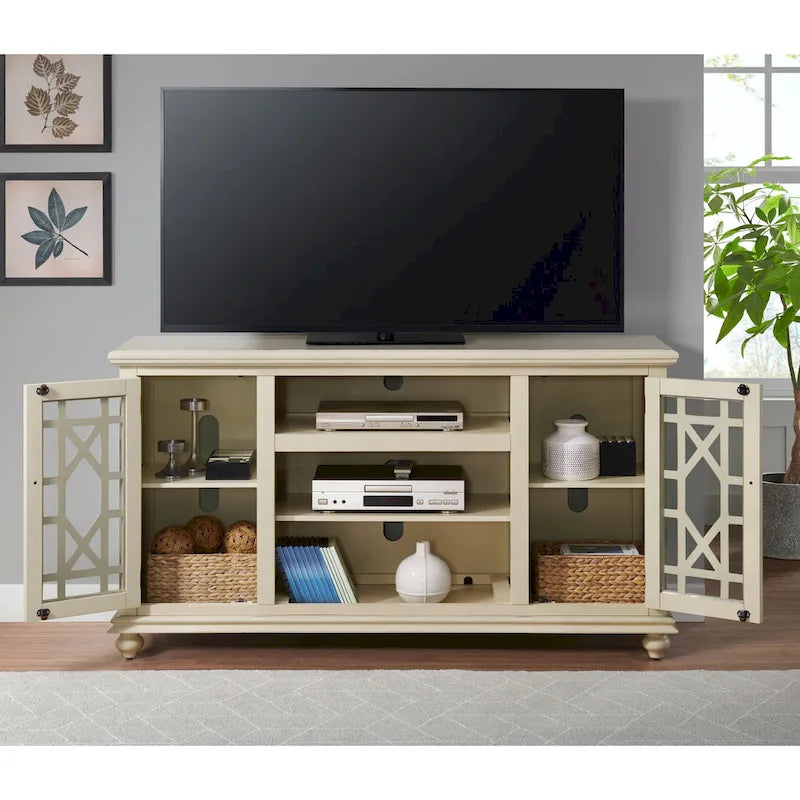 Elegante porta TV da 160 cm con 2 ante – Mobile TV con contenitore, Stile moderno