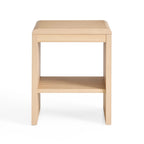 Tavolino Moderno in Legno con Angoli Arrotondati – Tavolino da Comodino o da Salotto Minimalista