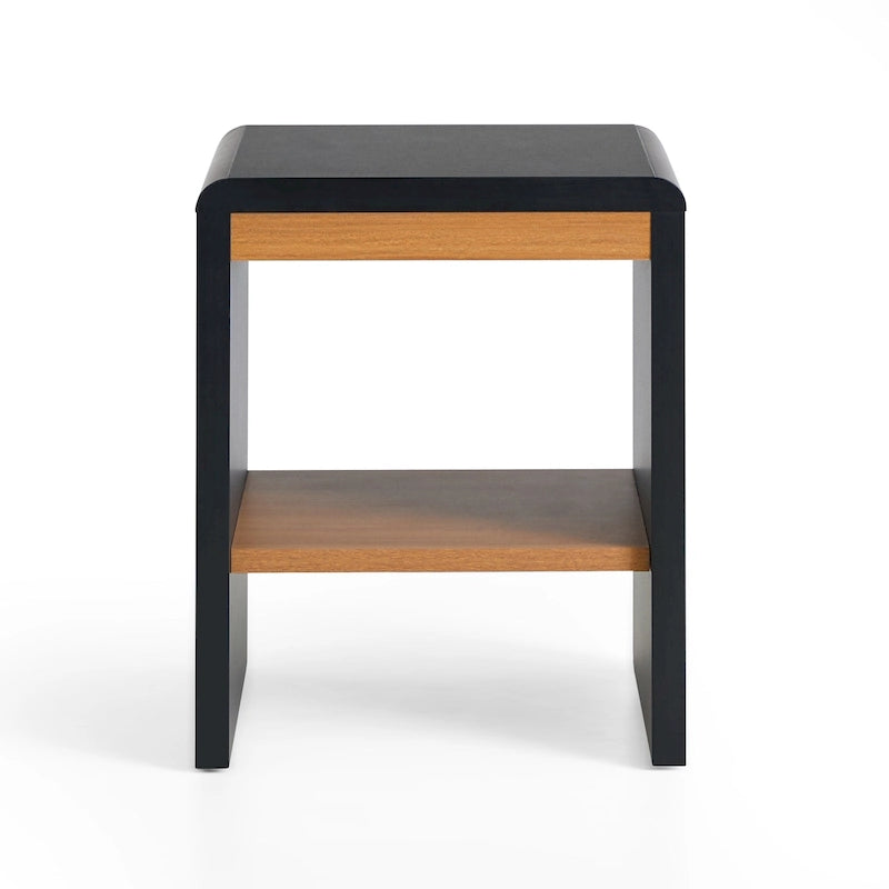 Tavolino Moderno in Legno con Angoli Arrotondati – Tavolino da Comodino o da Salotto Minimalista