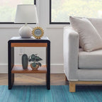Brookside Reyna Modern Wood End Table with Rounded Corners