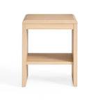 Tavolino Moderno in Legno con Angoli Arrotondati – Tavolino da Comodino o da Salotto Minimalista