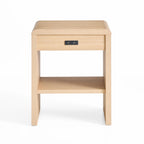 Tavolino Moderno in Legno con Angoli Arrotondati – Tavolino da Comodino o da Salotto Minimalista