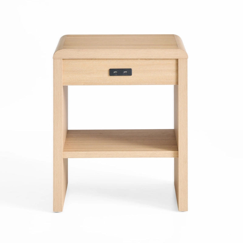 Tavolino Moderno in Legno con Angoli Arrotondati – Tavolino da Comodino o da Salotto Minimalista