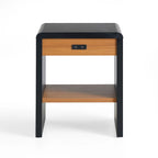 Tavolino Moderno in Legno con Angoli Arrotondati – Tavolino da Comodino o da Salotto Minimalista
