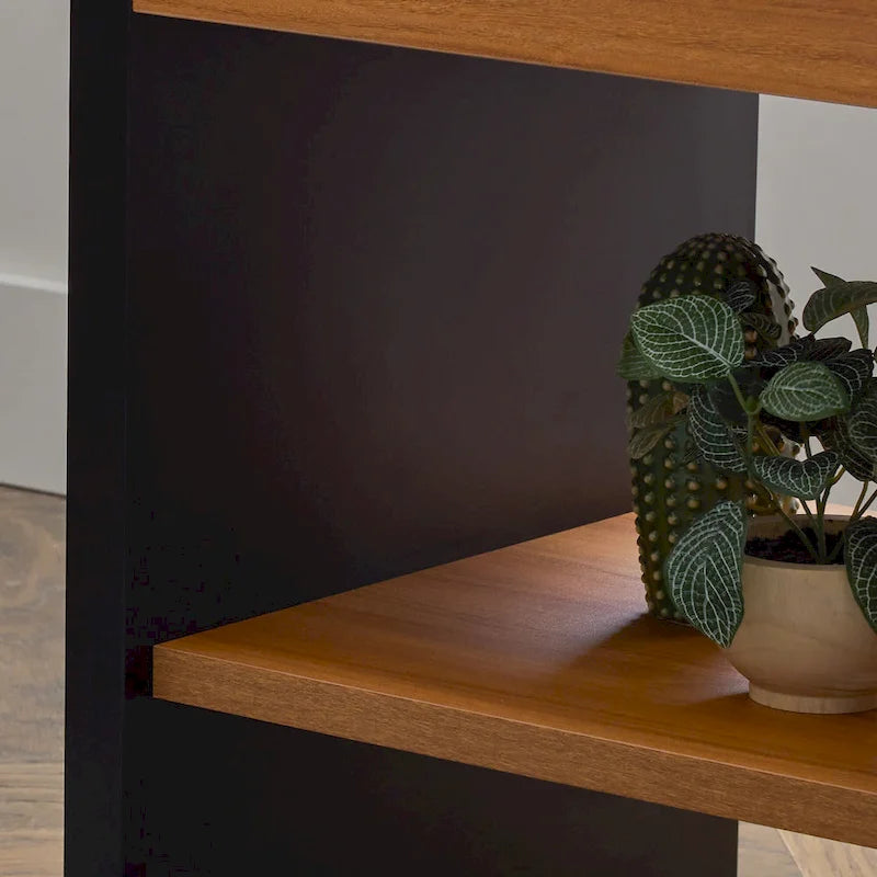 Tavolino Moderno in Legno con Angoli Arrotondati – Tavolino da Comodino o da Salotto Minimalista