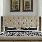Letto a slitta king size – Finitura tortora polveroso, Stile rustico, Struttura in legno massello