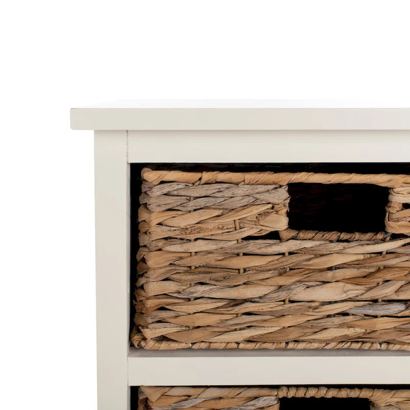 Madia Bianca Decapata – Stile Rustico Vintage, Ripiani Regolabili