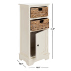 Madia Bianca Decapata – Stile Rustico Vintage, Ripiani Regolabili