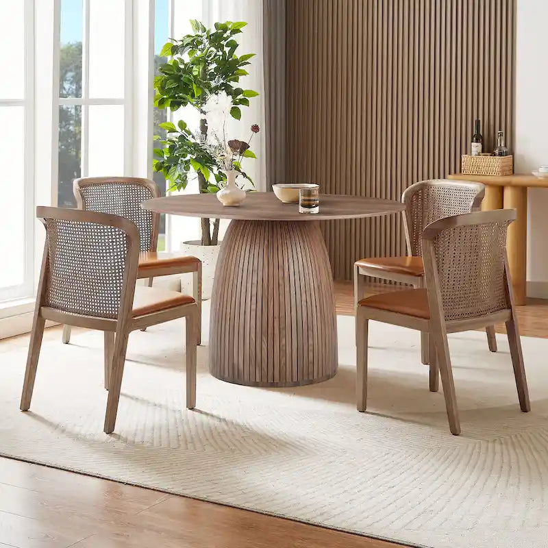 Scaffale Espositivo Regolabile a 3 Livelli su Barre di Legno – Portaoggetti in Stile Vintage Rustico