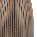 Scaffale Espositivo Regolabile a 3 Livelli su Barre di Legno – Portaoggetti in Stile Vintage Rustico