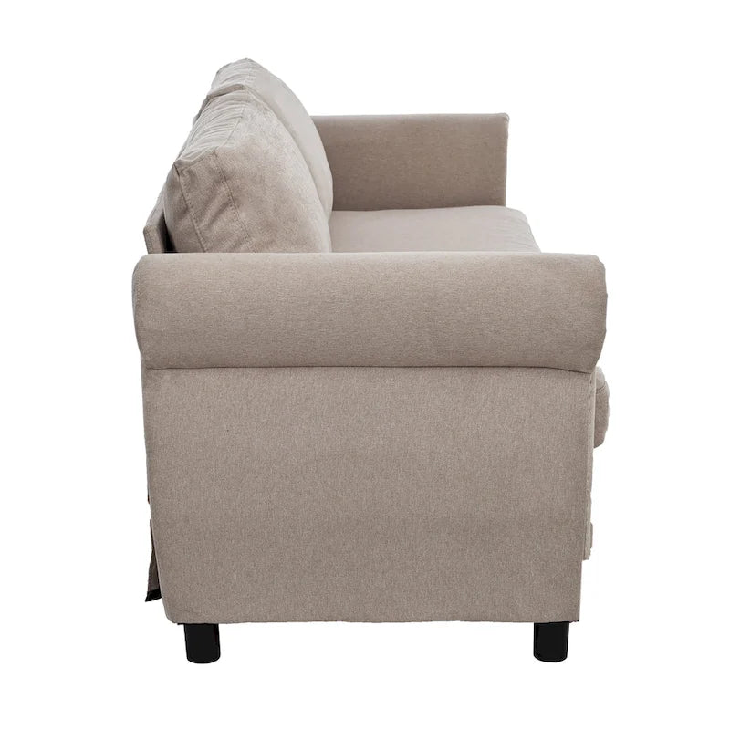Divano Letto Trasformabile 2-in-1 da 205 cm con Materasso da 160x180x8,5 cm – Divano Convertibile, Soggiorno