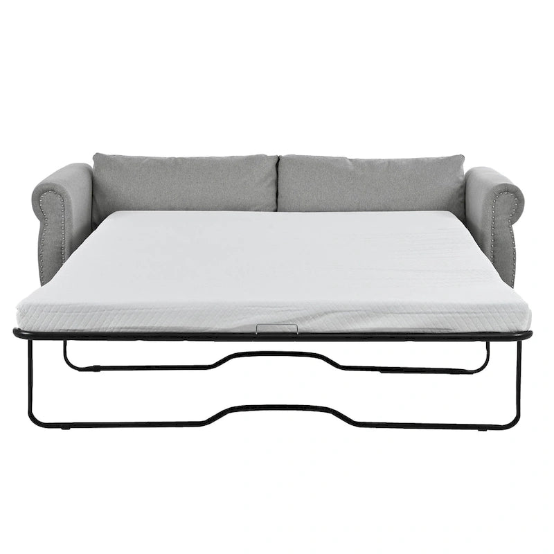 Divano Letto Trasformabile 2-in-1 da 205 cm con Materasso da 160x180x8,5 cm – Divano Convertibile, Soggiorno