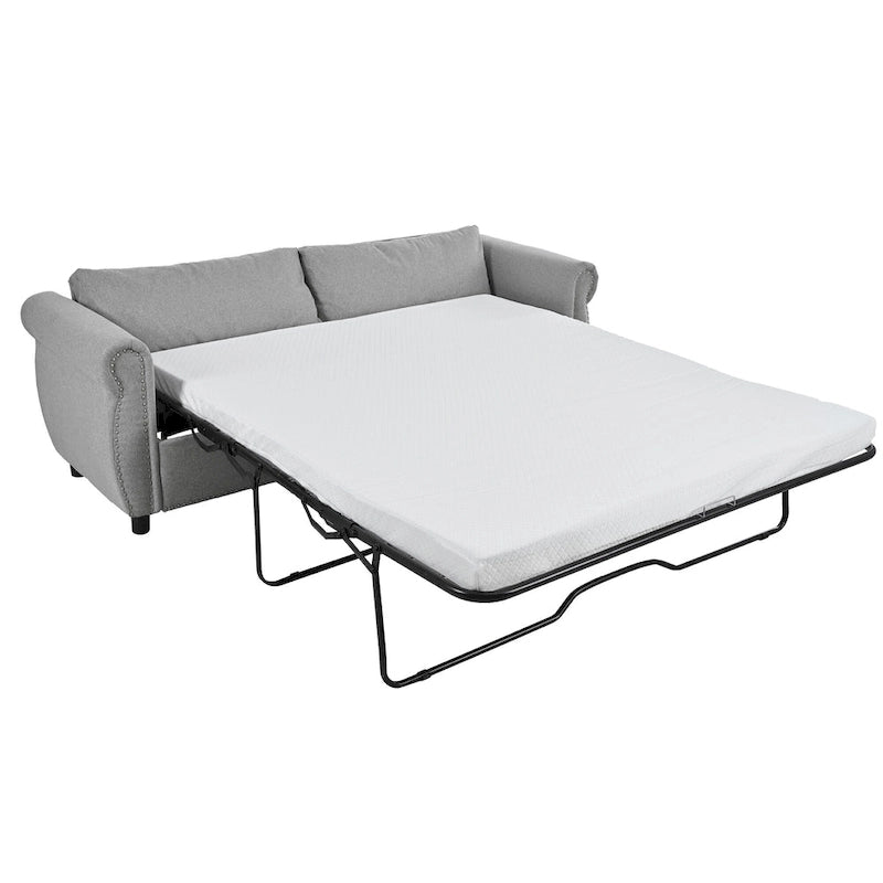 Divano Letto Trasformabile 2-in-1 da 205 cm con Materasso da 160x180x8,5 cm – Divano Convertibile, Soggiorno