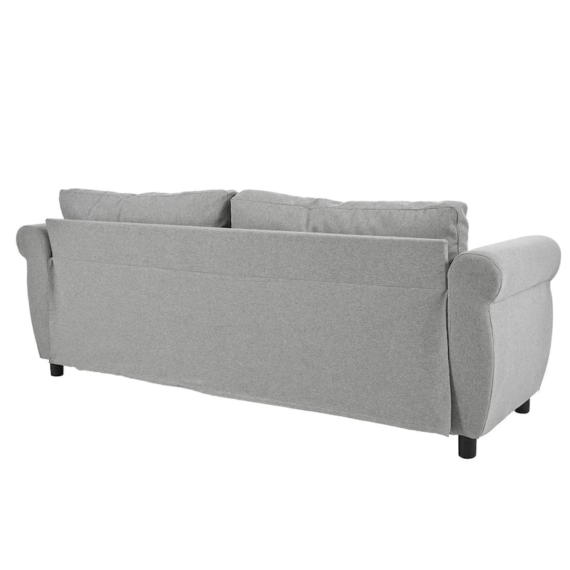 Divano Letto Trasformabile 2-in-1 da 205 cm con Materasso da 160x180x8,5 cm – Divano Convertibile, Soggiorno