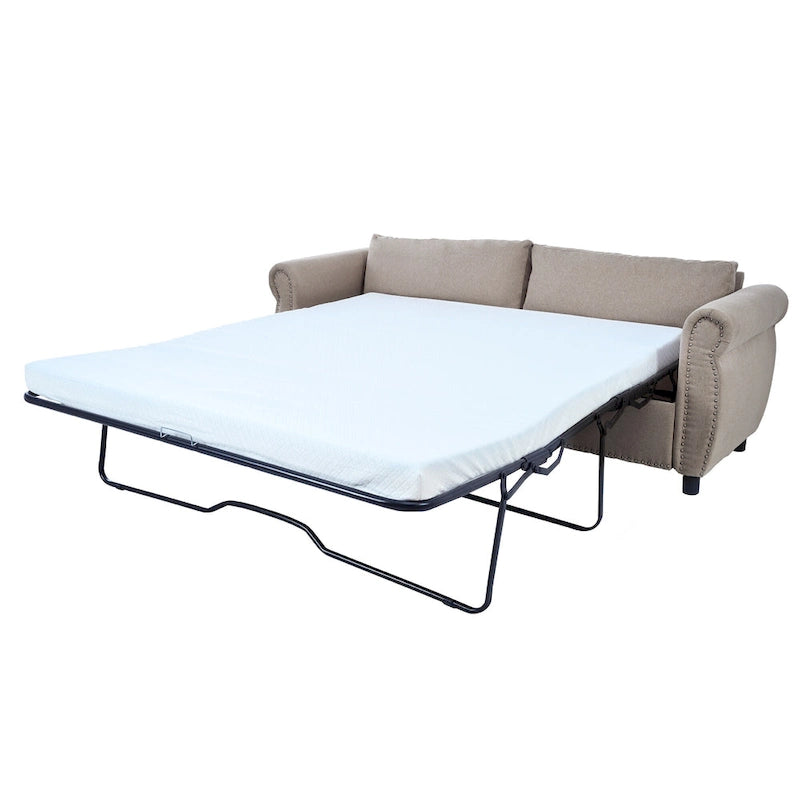 Divano Letto Trasformabile 2-in-1 da 205 cm con Materasso da 160x180x8,5 cm – Divano Convertibile, Soggiorno