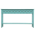 Consolle Rustica Lunga per Ingresso con 4 Cassetti – Stile Rustico, Legno Massiccio, Corridoio
