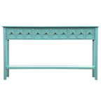 Consolle Rustica Lunga per Ingresso con 4 Cassetti – Stile Rustico, Legno Massiccio, Corridoio
