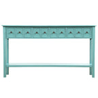 Consolle Rustica Lunga per Ingresso con 4 Cassetti – Stile Rustico, Legno Massiccio, Corridoio