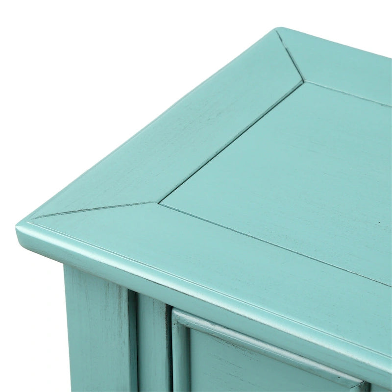 Consolle Rustica Lunga per Ingresso con 4 Cassetti – Stile Rustico, Legno Massiccio, Corridoio