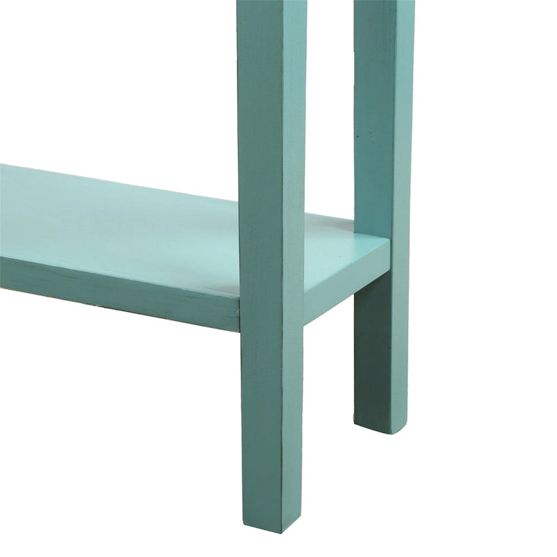 Consolle Rustica Lunga per Ingresso con 4 Cassetti – Stile Rustico, Legno Massiccio, Corridoio