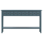 Consolle Rustica Lunga per Ingresso con 4 Cassetti – Stile Rustico, Legno Massiccio, Corridoio
